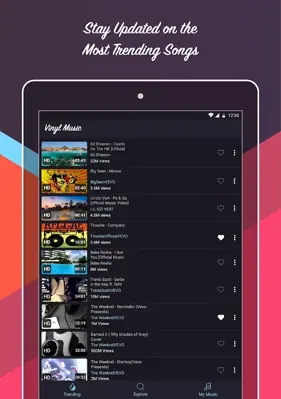 Vinyl - Free music for YouTube android App screenshot 1